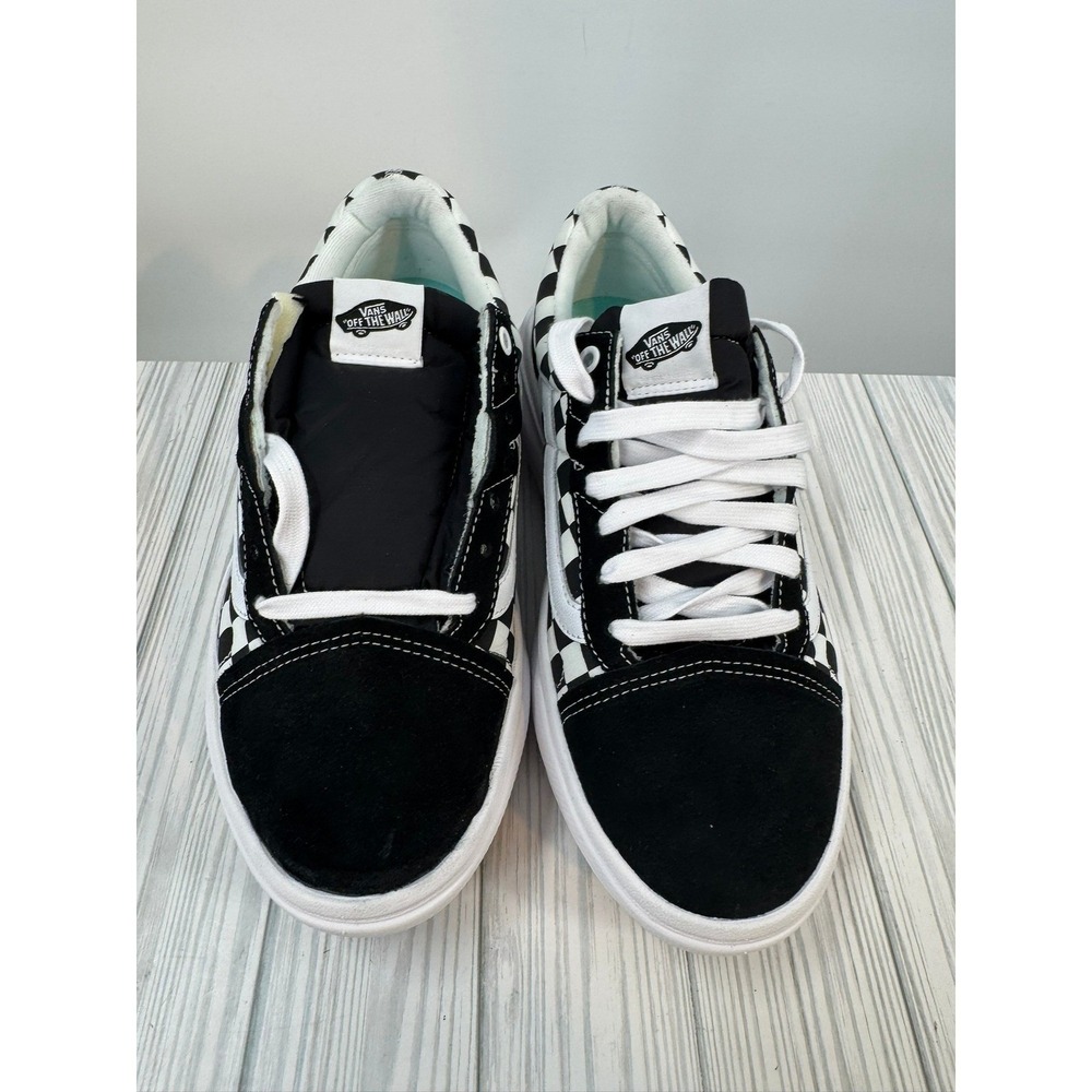 Vans Old Skool Overt ComfyCush Checkered Black White Sneakers VN0A7Q5E95Y Mens 9 - Picture 5 of 5